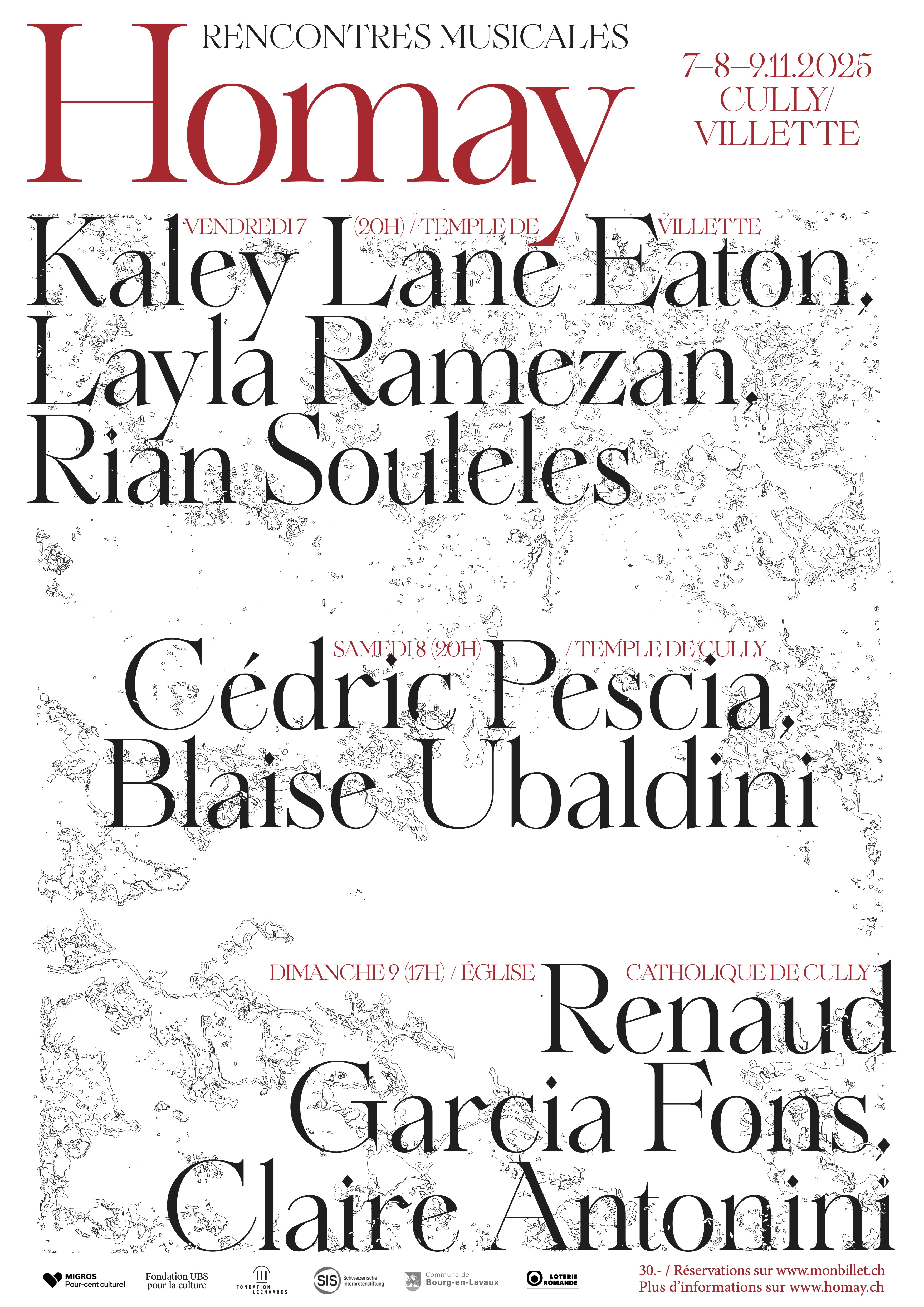 Visuel des Rencontres Musicales Homay